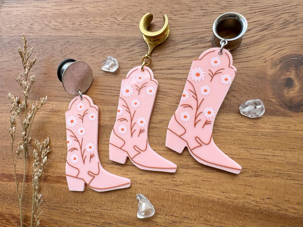 Floral Western Boots
