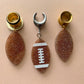 Gold or Silver Football Earrings