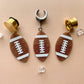 Gold or Silver Football Earrings