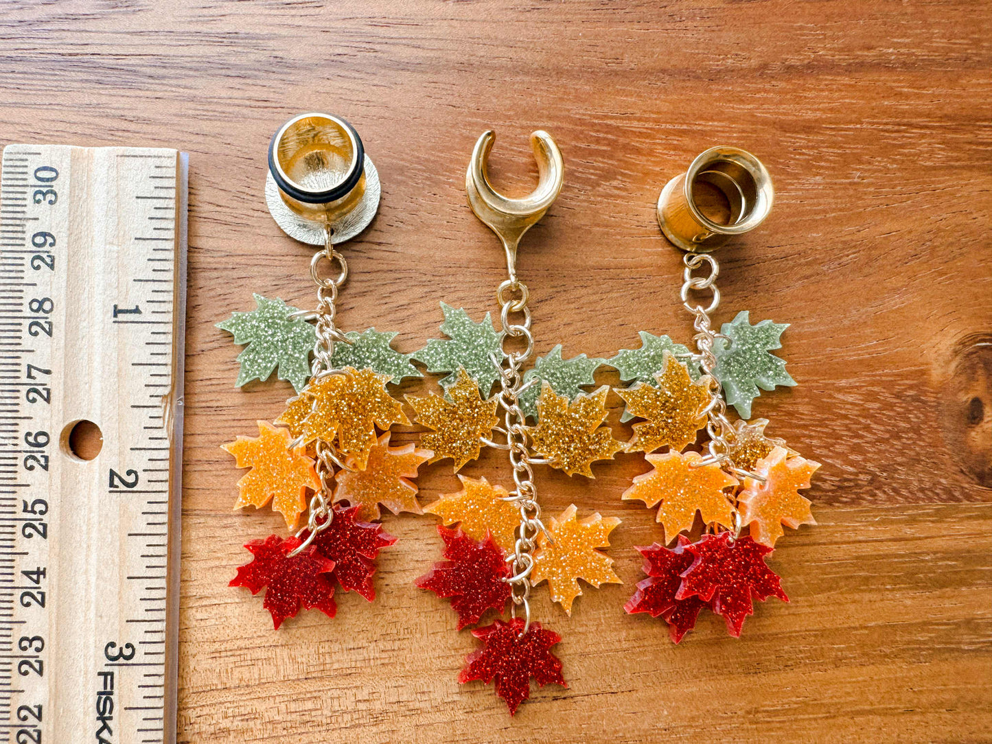 Glittery Maple Leaves