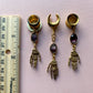 Gold Brass Skeleton Hands