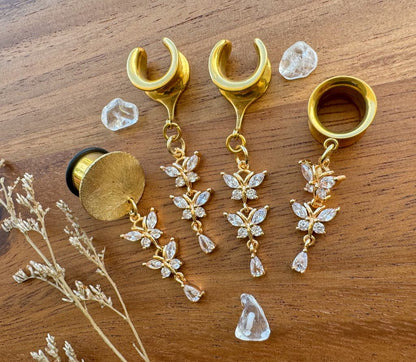 Gold CZ Butterflies
