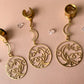 Gold Celestial Night Sky Dangles