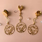 Gold Celestial Night Sky Dangles