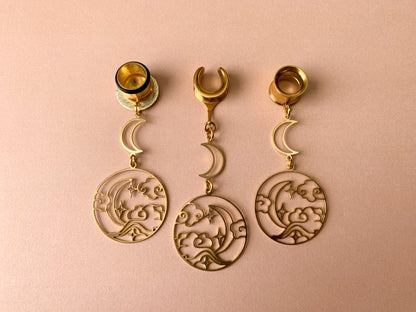 Gold Celestial Night Sky Dangles