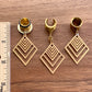 Diamond Shape Cutout Dangles