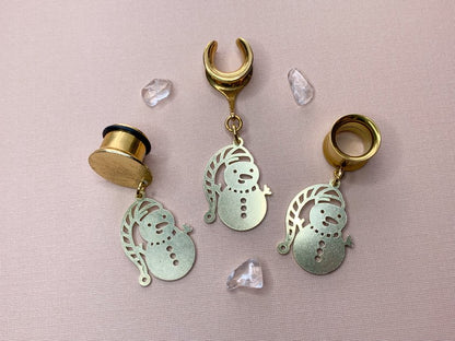 Gold Holiday Snowman