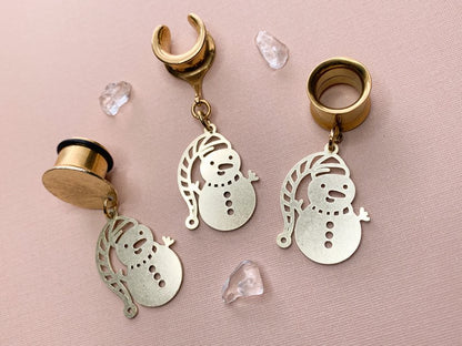 Gold Holiday Snowman