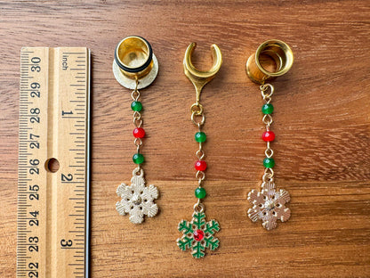 Gold Beaded Snowflakes