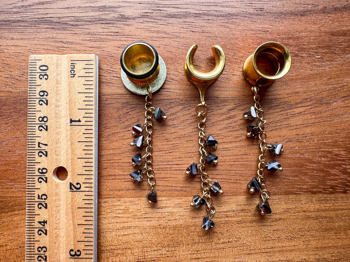 Gold "Disco After Dark" Dangles