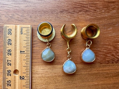 Gold Framed Amazonite Stones