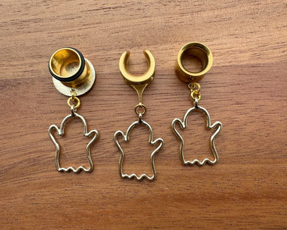 Gold Ghost Halloween Dangles