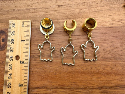 Gold Ghost Halloween Dangles