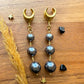 Gold & Gray Faux Pearls