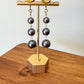 Gold & Gray Faux Pearls