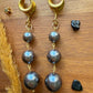 Gold & Gray Faux Pearls