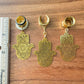 Gold Hamsa Dangles