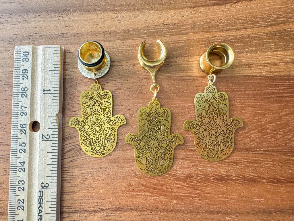 Gold Hamsa Dangles