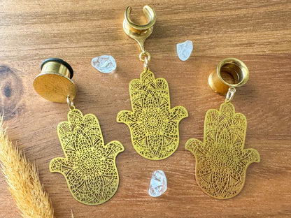 Gold Hamsa Dangles