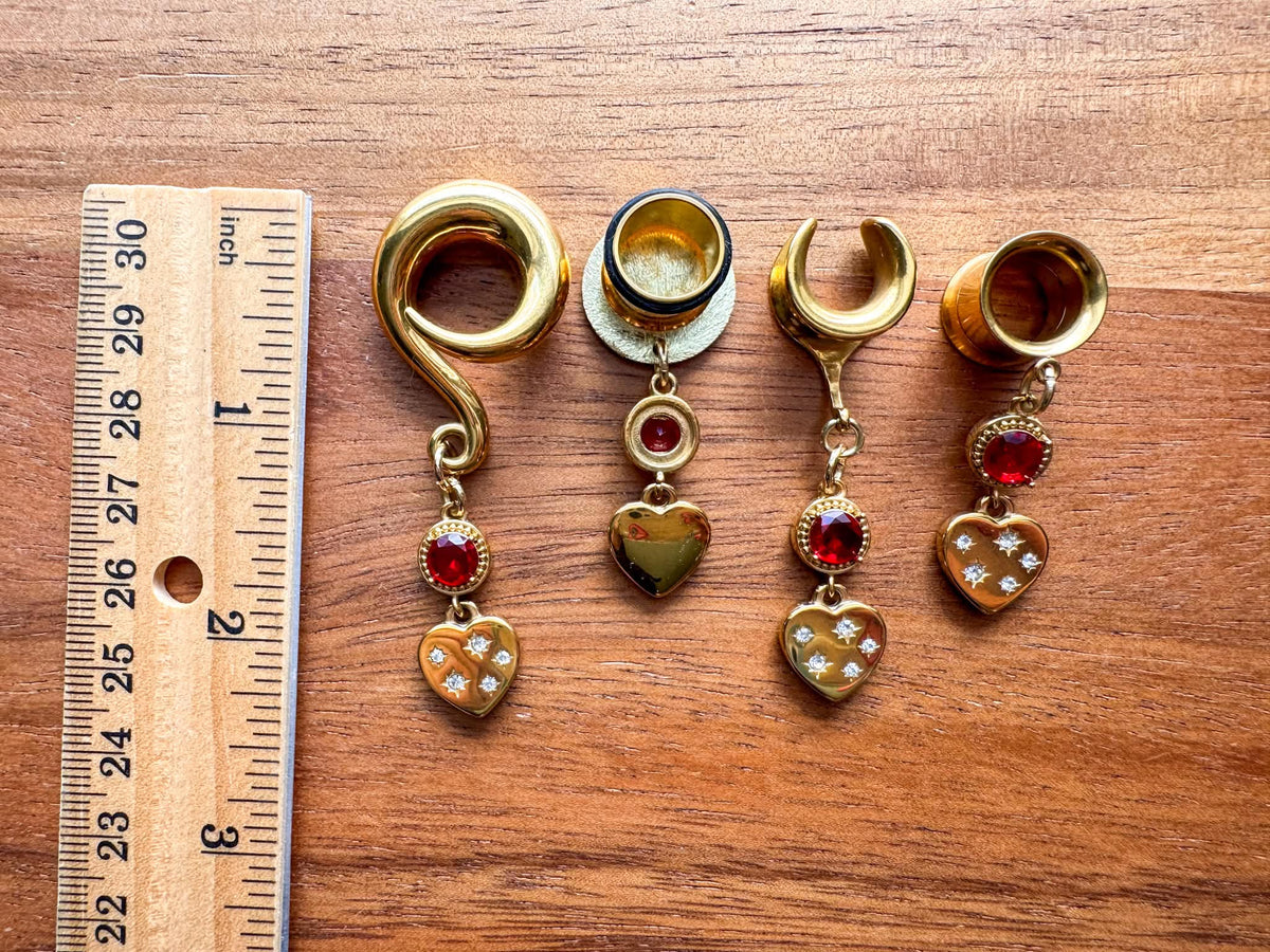Gold "Love Struck" Dangles
