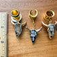 Gold & Resin Western Skulls