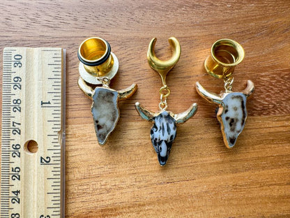 Gold & Resin Western Skulls