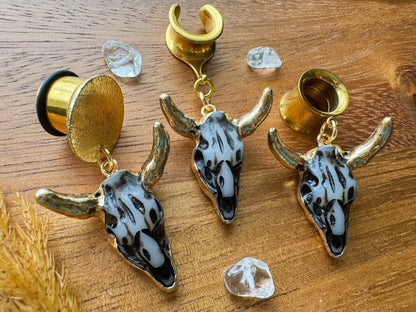 Gold & Resin Western Skulls