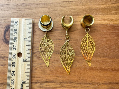 Gold Tone Leaves