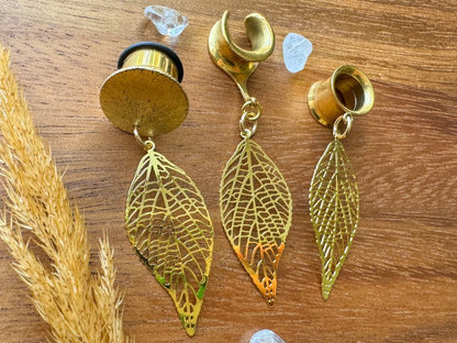 Gold Tone Leaves