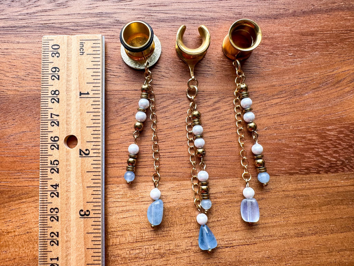 Gold "Treasures of the Tide" Dangles