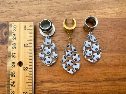 Gold or Silver Soccer Ball Drops