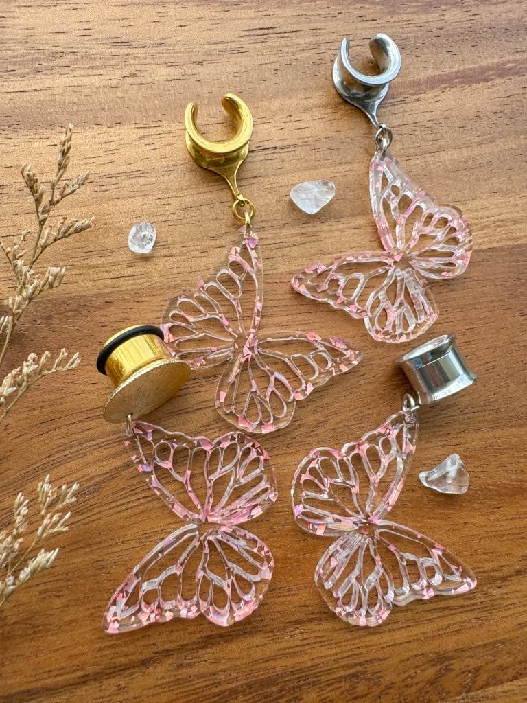 Gold or Silver 'Confetti Flutter' Butterflies