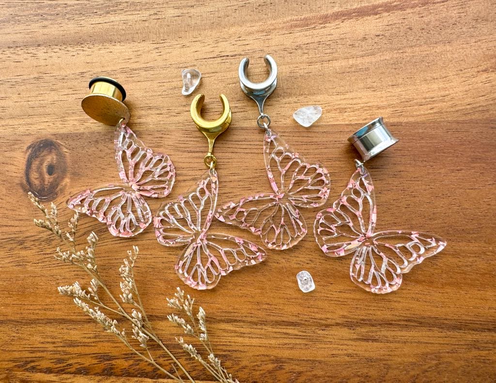 Gold or Silver 'Confetti Flutter' Butterflies