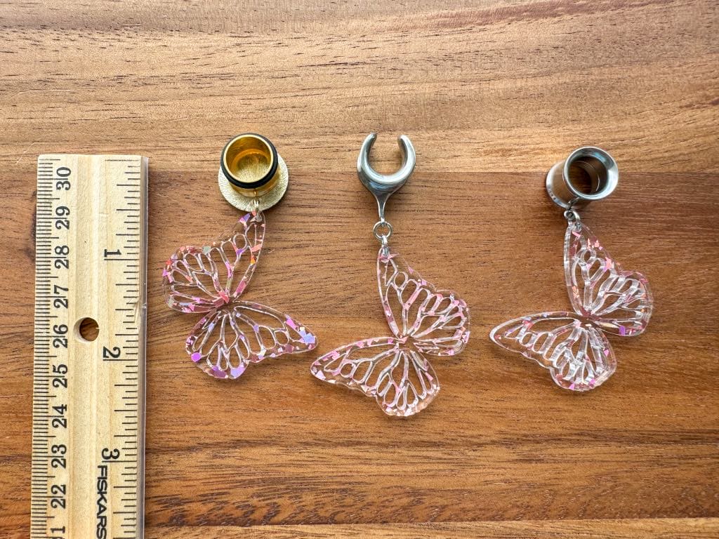Gold or Silver 'Confetti Flutter' Butterflies