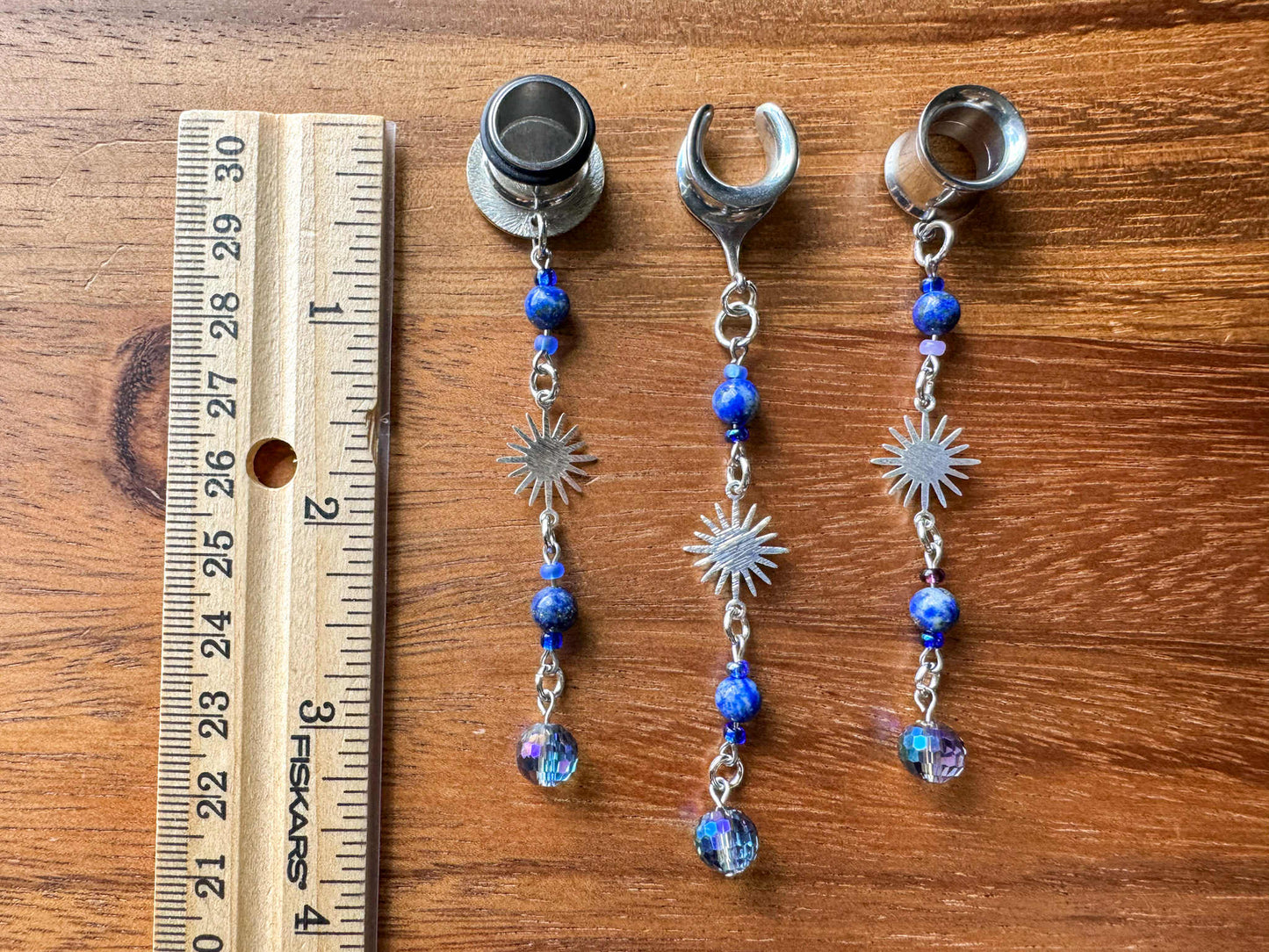 Lapis Lazuli Beaded Suns