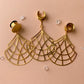 Large Gold Chandelier Dangles