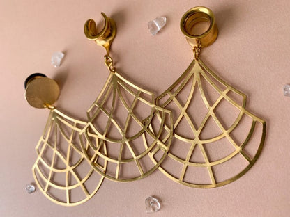 Large Gold Chandelier Dangles