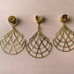 Large Gold Chandelier Dangles