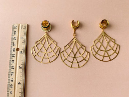 Large Gold Chandelier Dangles