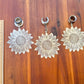 Large Silver Sunflowers
