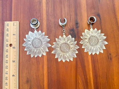 Large Silver Sunflowers