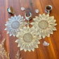 Large Silver Sunflowers