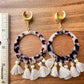 Large Tortoiseshell Boho Hoops