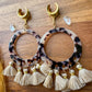 Large Tortoiseshell Boho Hoops