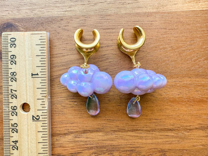Light Purple & Gold Iridescent Rainclouds