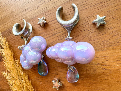 Light Purple & Silver Iridescent Rainclouds