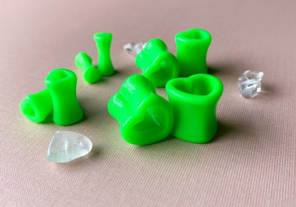 Lime Slime Neon Plugs