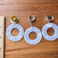 Marble Hoop Dangles