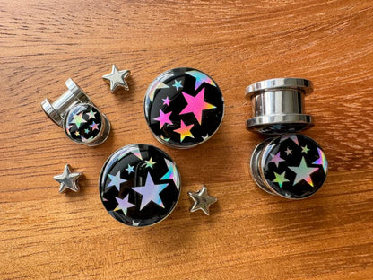 'Midnight Cosmos' Plug Earrings