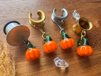 Mini Glass Pumpkin Dangles